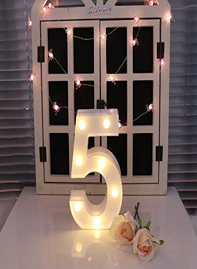Balloonistics LED Marquee Number Light Sign for Party Family Wedding Decor Walls Hanging (Number 5) - Image 2
